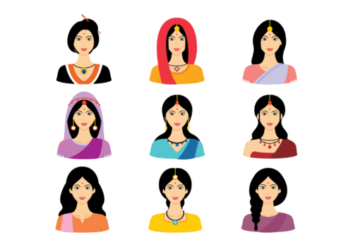 Indian Women Vector