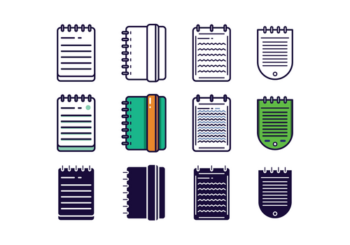 Free Block Notes Vectors