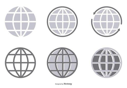 Vector Globe Icon Collection