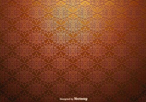 Vector Seamless Floral Damask Pattern 