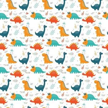 Dinosaurs Pattern Vector