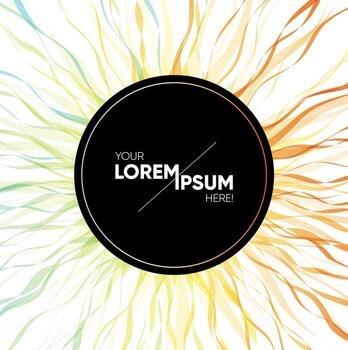 Colorful and vibrant vector background. Very striking. Ideal for motivational quotations.