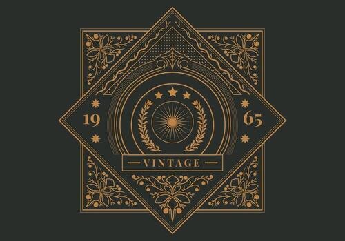Retro Vintage Label Template vector