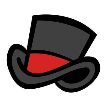 Top Hat Vector Icon