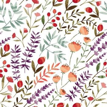 Spring Garden Pattern vector