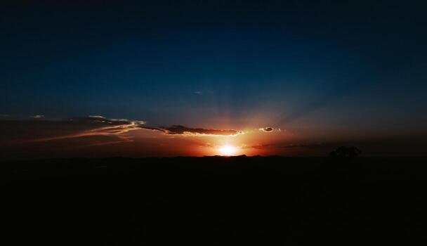 Oklahoma sunset sky photo