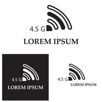Wireless design logo template vector