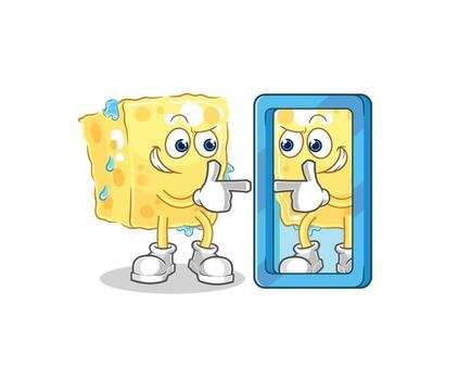 sponge mascot vector