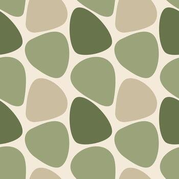 Graphic elements green and beige pattern vector