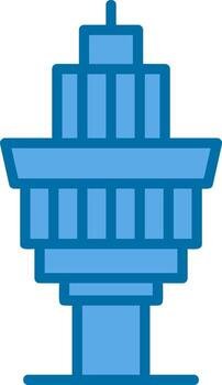 Control Tower Vector Icon Design