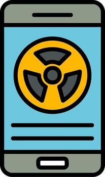 Rdiation Vector Icon