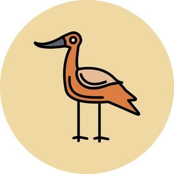 Avocet Vector Icon