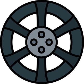 Wheel Vector Icon