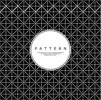 Structure geometric line and circle abstract pattern vector. Round lines pattern. vector