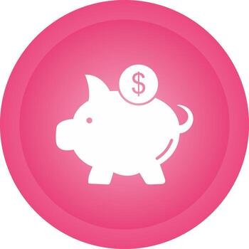 Piggy Saving Vector Icon