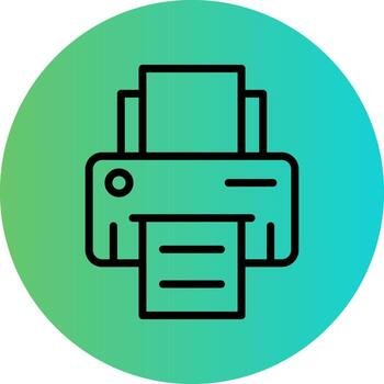 Printer Vector Icon Design