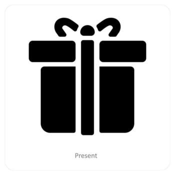 Present and gift icon concept vector