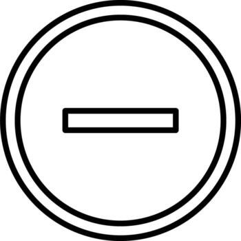 Minus Vector Design Element Icon