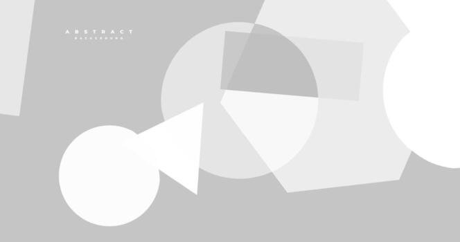 Abstract Modern geometric White and Gray Vector Backgrounds