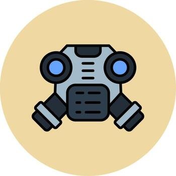 Gas Mask Vector Icon