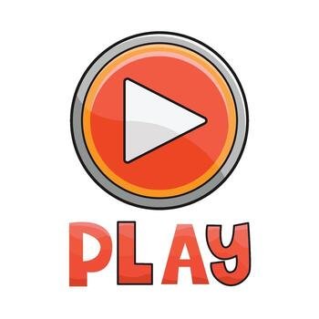 play button illustration vector