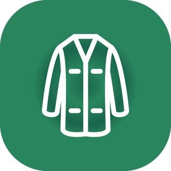 Lab Coat Creative Icon Design vector