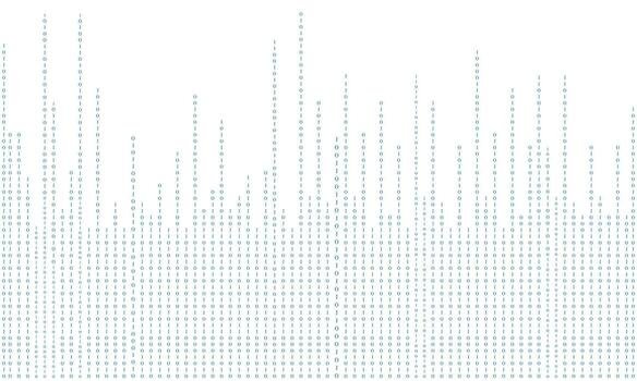 Stream binary code zero one matrix binary computer code. Binary code matrix. Binary code, encryption element. vector