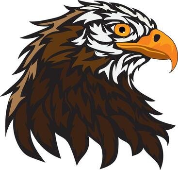 Bald Eagle Face Logo Graphic vector