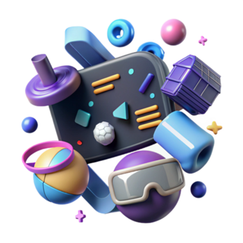 stunning creative Virtual Reality Game Development Coding Interface Cutout original png