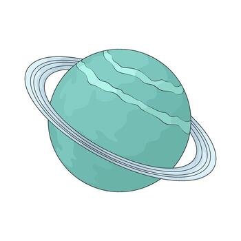 the uranus planet vector