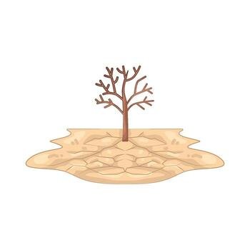 Dead Tree in Drought vector