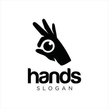 Hands logo design illustration vector