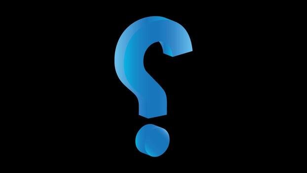 Question 3d icon vector