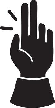 blessing hand sign vector