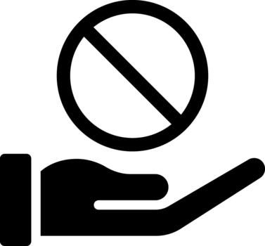 cencel glyph icon vector