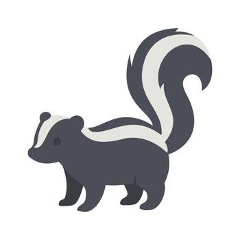 Skunk Illustration Template Design vector
